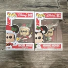 Funko Disney Christmas Mickey & Minnie Mouse Pop! Vinyl Figure #612 #613