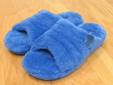 UGG Fluff You 1117473 Mens Wool Slippers Blue 10  BRAND NEW 