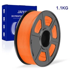 JAYO 1.1KG PLA+ Sunny Orange 3D Printer Filament 1.75mm No Clog Better Adhesion