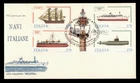 DR WHO 1979 ITALY FDC NAVY SHIP CAPITOLIUM CACHET GUTTER BLOCK w27667
