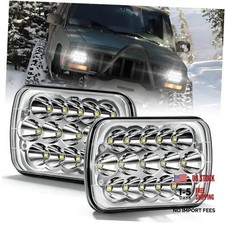 7x6 5x7 LED Headlights - DOT Approved Sealed Headlamp Classic white White