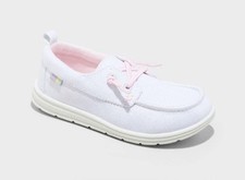    Cat  Jack Toddler Bobby Slip-On Sneakers Silver/Pink Size 10  