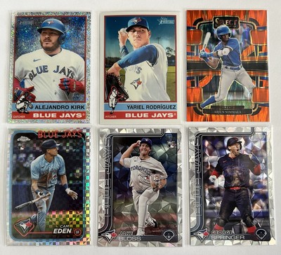 2024-25 Toronto Blue Jays Parallel Insert Card Lot - Topps Bowman Chrome Sparkle