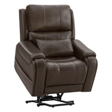 CHITA Power Lift Genuine Leather Recliner Chair for Elderly w/ Heat Massage