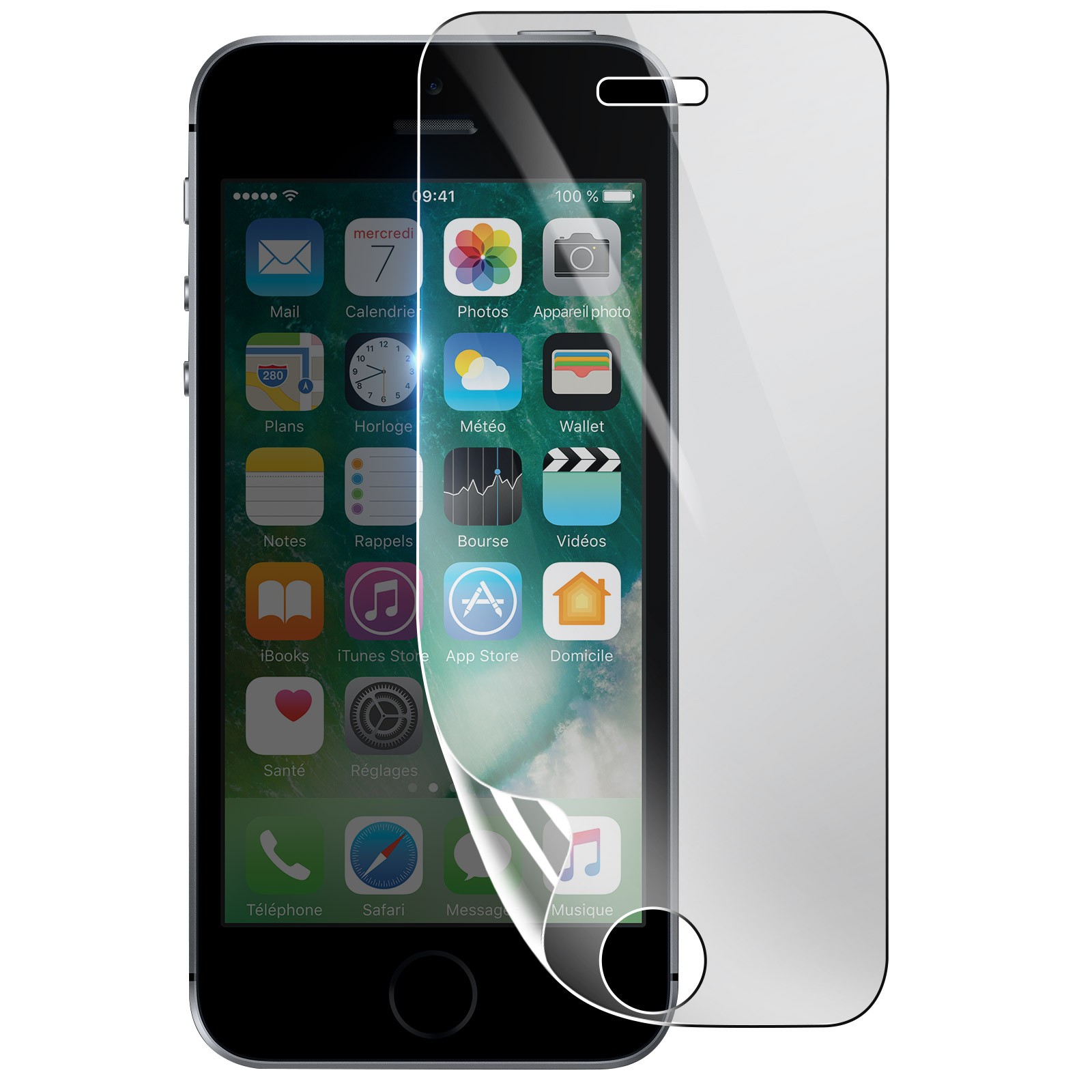 Protection Écran 3mk en Hydrogel Antichoc Transparent pour Apple iPhone SE 2016