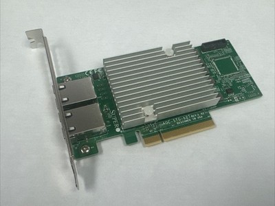 Supermicro AOC-STG-b2T Dual Port 10GbE RJ45 10GBase-T NIC Broadcom 57416 PCIe