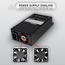 Apevia ITX-PFC500W Mini Itx Flex ATX 1U 500W Fully Modular Power Supply, Full 5