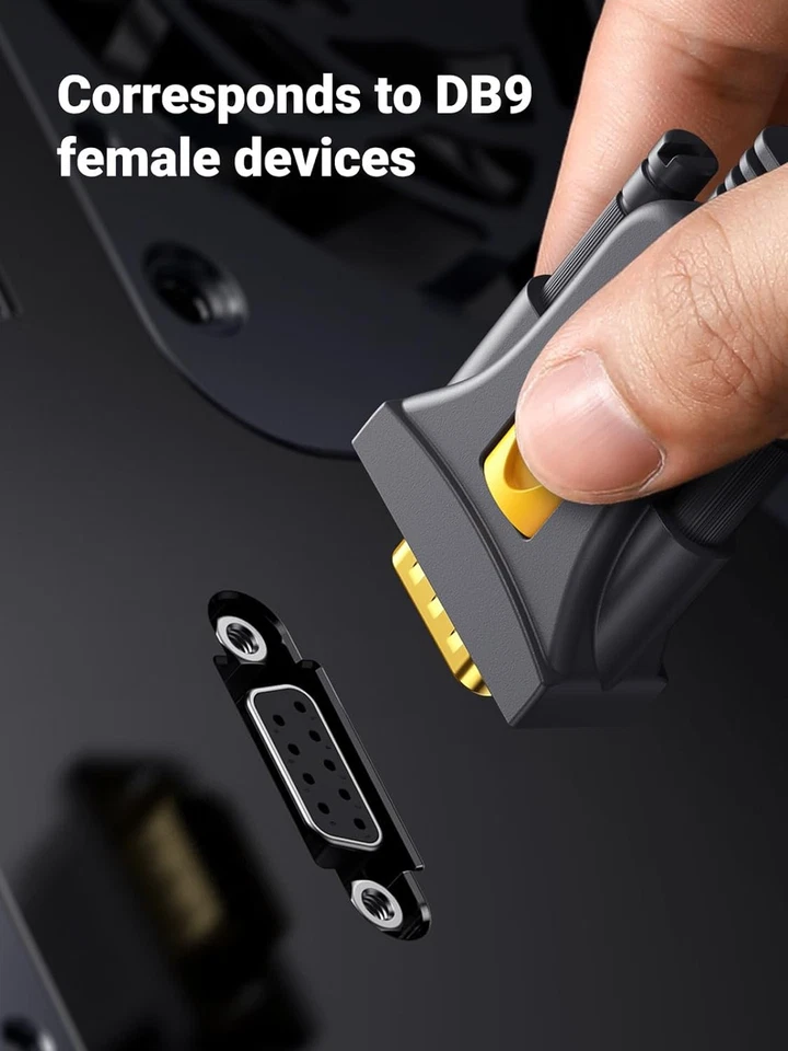 UGREEN USB Serial Cable to RS232 DB9 9 pin Converter for... - Image 3 of 4