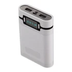 Dual USB Ports 5V/2.5A 2000-12000mAh Power Bank DIY Case Set For 4*18650 Battery