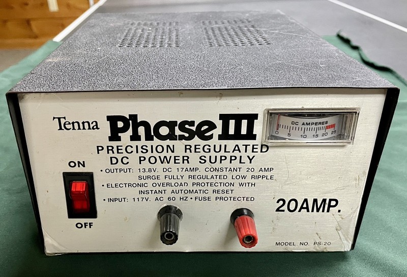 Tenna Phase III Precision Regulated DC Power Supply Model PS-20
