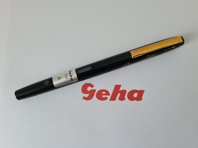 GEHA 704 ''A'' Champion Black Fountain Pen School Fountain Pen 1990 - 2001 Vintage