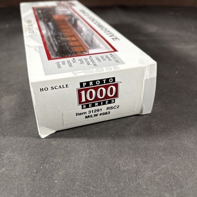 PROTO 1000 LOCOMOTIVE RSC2 31291 MILWAULKEE #983 HO OPEN BOX