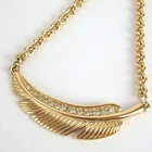 Authentic Givenchy rhinestone necklace metal [Used]
