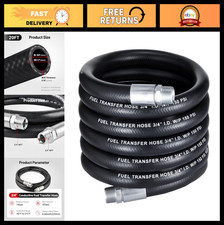 20FT Fuel Transfer Hose 3/4" - Heavy Duty Farm Hose for Diesel, Gasoline, Kerose