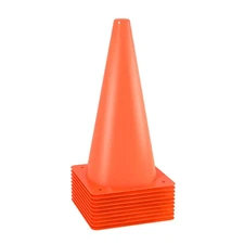 MDTMR 12 inch Soccer Training Cones for Outdoor Activity, Orange Traffic Cone...