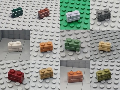 LEGO  6x Mauerstein Basic Brick 1x2 98283 - Versch. Farben