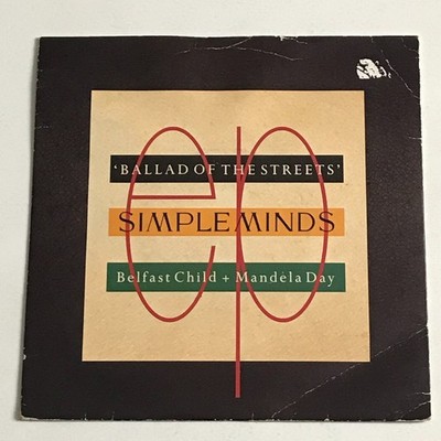 Simple Minds - Ballad Of The Streets 7'' Vinyl Record - SMX 3 VG+