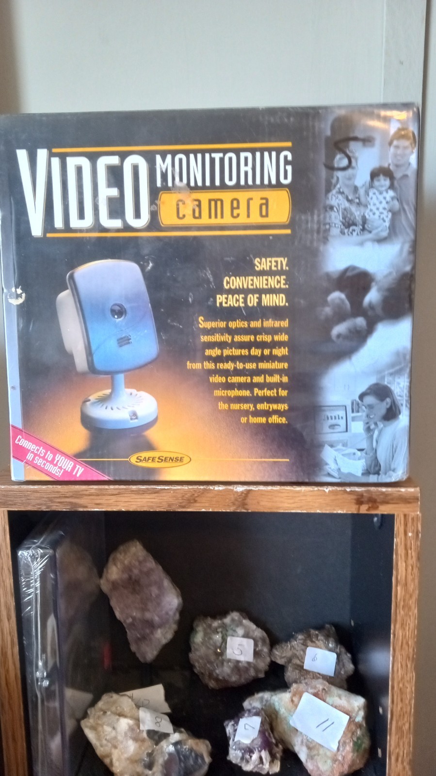 SafeSense Video Monitoring Camera Black & White Wide Angle