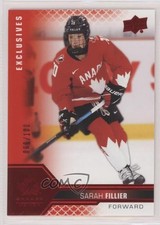 2022 Team Canada Juniors Women's WC UD Exclusives 66/100 Sarah Fillier #45 7ez