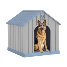 Fancyango Large Dog House Outdoor Indoor for Medium Large Dogs, Sturdy Plasti...