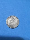 1860  Seated Liberty Half Dime Silver