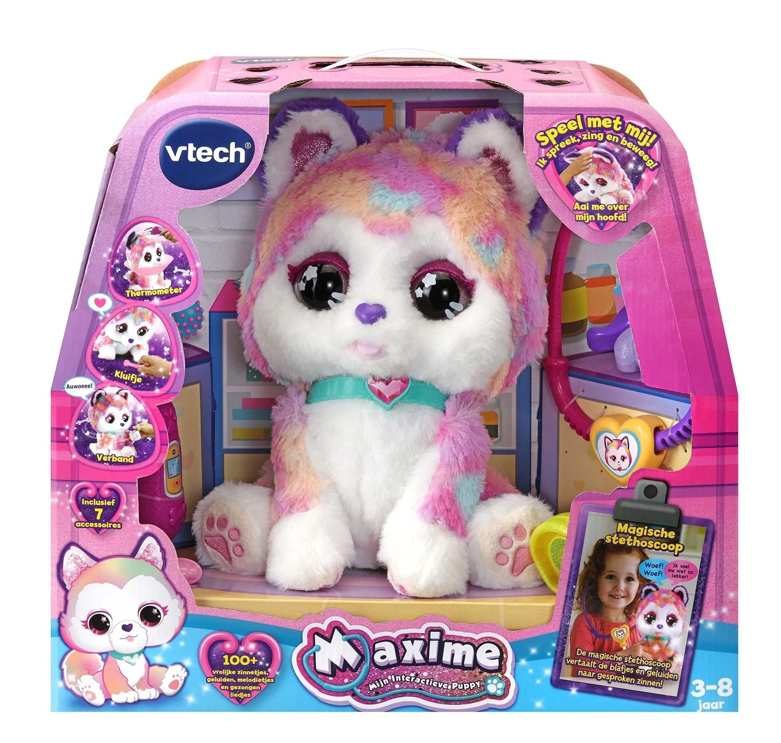 VTech KidiDreams Puppy Maxime Peluche Interattivo Educativo Bambini 8 a 10 Anni