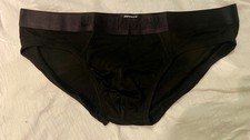 New men's XL Soft cotton Black Jockmail sexy brief Poss Gay Int