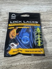 Lock Laces Elastic Shoelace  Fastening System Royal Blue New/Sealed