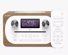 Pure Evoke C-D4 DAB+ FM Bluetooth Compact All-In-One Music System Walnut C Grade