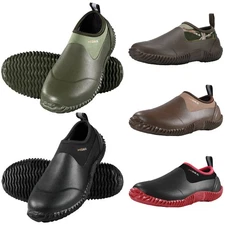 HISEA Unisex Waterproof Garden Shoe Rubber Rain Boot Slip-On Camp Yard Work Boot