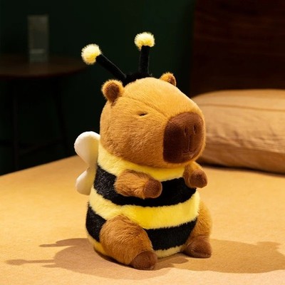 Capybara Biene Kuscheltier 23cm Kawaii Plüsch Stofftier Kinder Geschenk