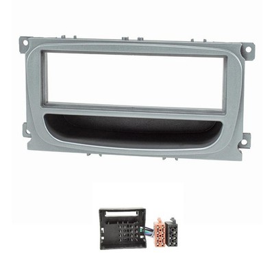 Radioblende Set passend für Ford Focus 2 Mondeo S-Max C-Max Galaxy Kuga mit Fach