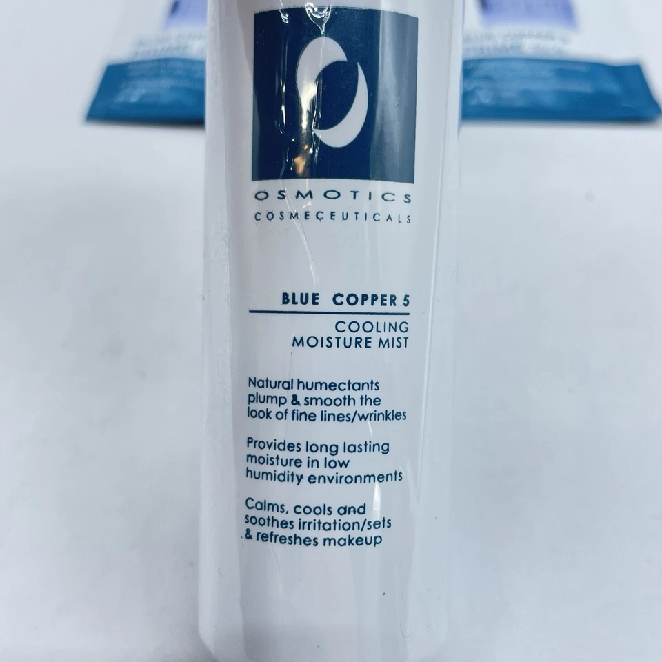 Osmotics Azul Cobre 5 Niebla Humedad Enfriadora 2 Fl Oz Calmante más Muestra *LEER* Foto 2 de 4