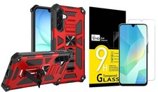 For Samsung Galaxy A17 5G Case Phone Cover Kickstand Shockproof  Tempered Glass