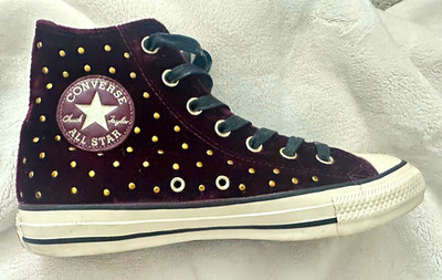 Converse Chuck Taylor All Star velvet high-top sneakers