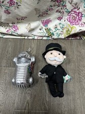 New With Tags Monopoly Mr Monopoly & Monopoly Race Car Plush