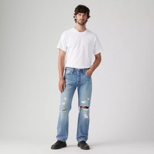 NWT 98 Levi's Premium 501 Original 100 Cotton Jeans Distressed Men Size 31x32