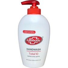 Lifebuoy Handwash Total 10 Liquid Soap 8.45 FL OZ Fl Oz Pack of 1 , red