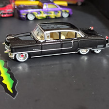 Greenlight 1955 Cadillac Fleetwood Series Black Diecast Car (2016)