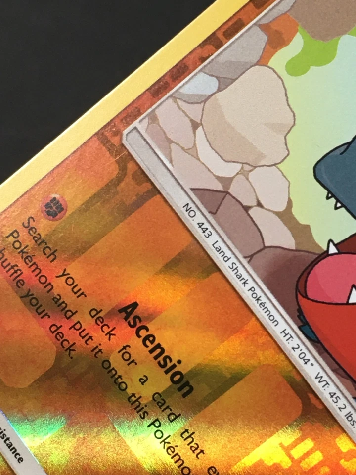 Pokemon TCG Gible 60/131 SM Forbidden Light Reverse Holo Common LP - Image 2 of 3