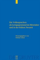 Die Volkssprachen Als Lerngegenstand Im Mittelalter Und In Der FrüHen Neuzeit He