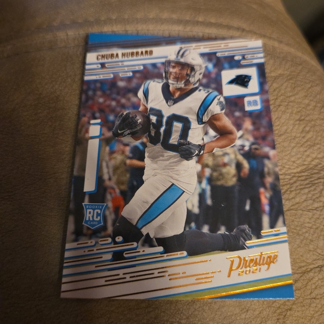 2021 Panini Chronicles #241 Chuba Hubbard Prestige Rookies Update
