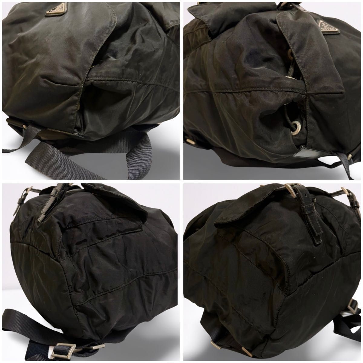 PRADA backpack triangular logo plate nylon leathe… - image 7