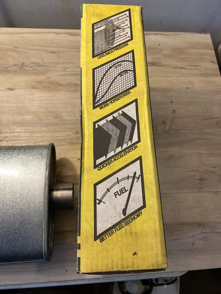 Vintage Thrush California Turbo muffler 2.25 inlet/outlet 40121 eBay