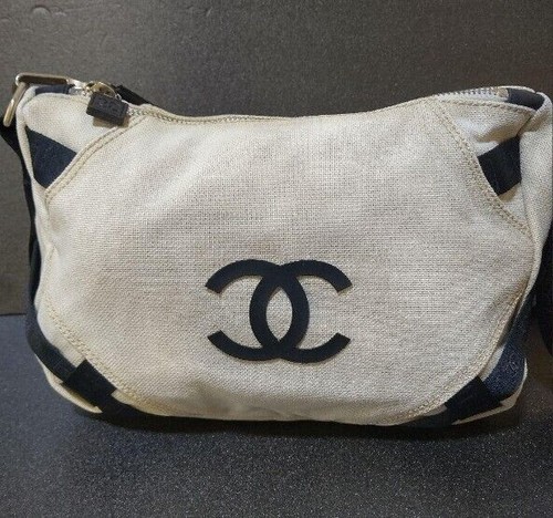 CHANEL Sport Line Umhängetasche Logo Coco Mark Weiß 11,8 x 4,7 x 8,6 Zoll - Bild 3 von 20