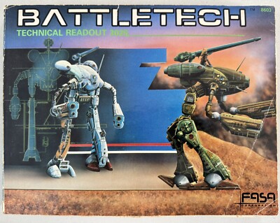 Battletech Technical Readout 3025 Equipment Reference Book Manual 8603 FASA 1987