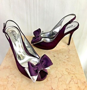 purple slingback heels