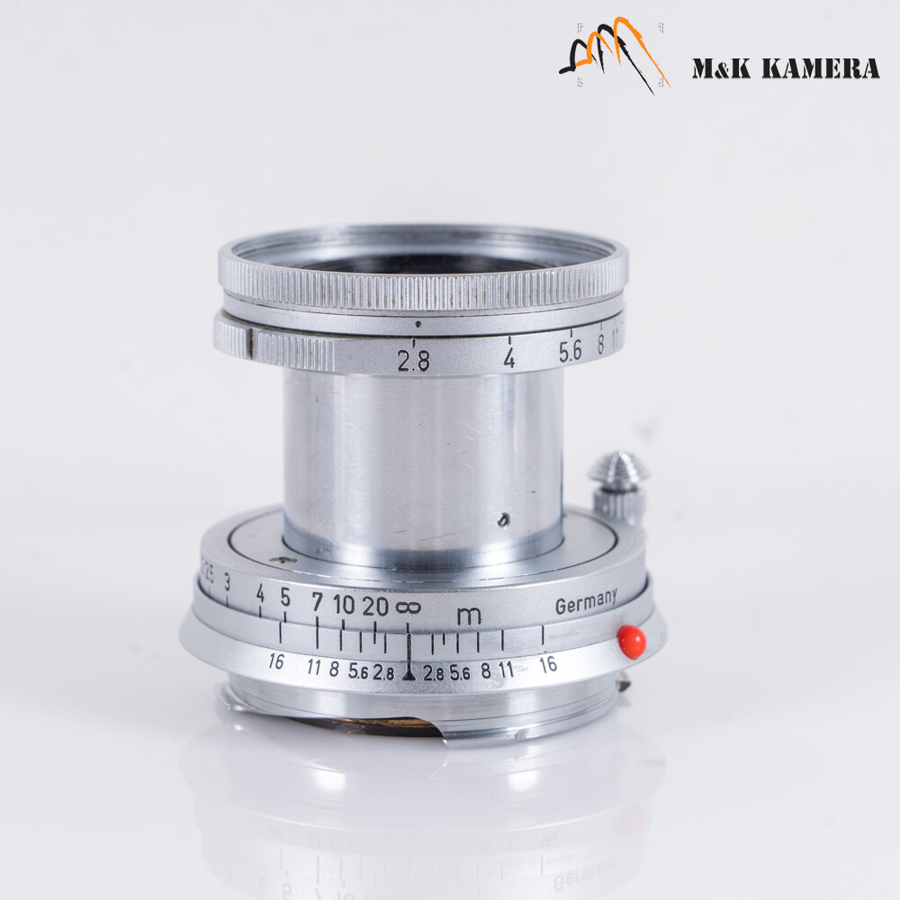 LEITZ Leica Elmar M 50mm/F2.8 Ver.I Silver Lens Yr.1960 Germany