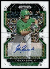 2022 Panini Prizm Draft Picks #PDP60 Josh Kasevich Autograph White Donut Circles