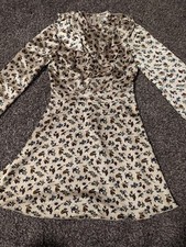 Laura Ashley Urban Outfitters Floral Dress Size S Grandma Core Grannycore Satin